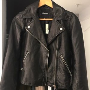 Madewell Washed Leather Moto Jacket